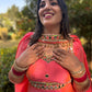 LD-009 Pink Handmade Anarkali Set