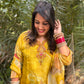 Yellow Printed Handmade Suit Set