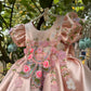 Peach Big Butterfly Dress