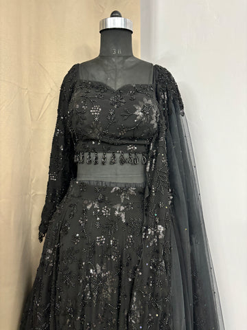 Black saree