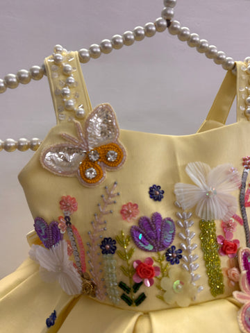 Butter Yellow Handmade Dress