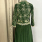 Green designer dress