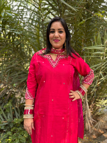 LD-4 Red Handmade Suit Set