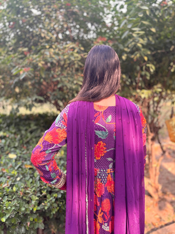 LD- 008 Printed Handmade Anarkali set