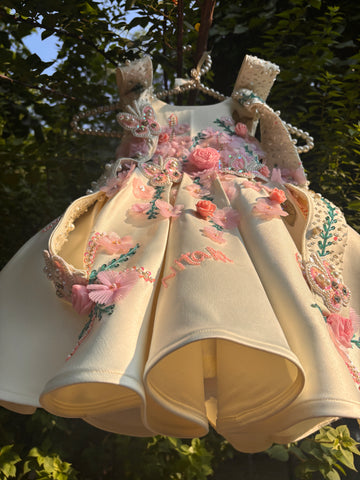 Butter Yellow Handmade Dress