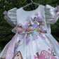 White Handpainted Dress
