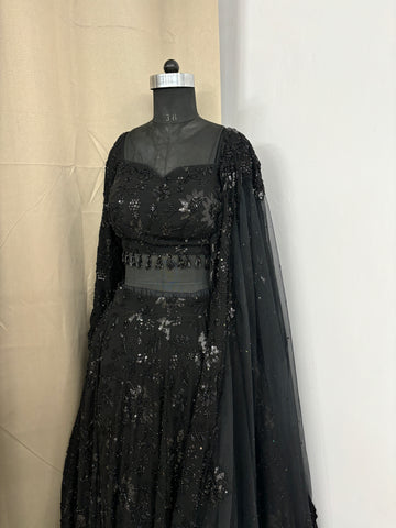 Black saree