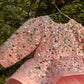 Pink Handmade Peplum Dress