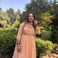 LD- 013 Peach Handmade Anarkali Set
