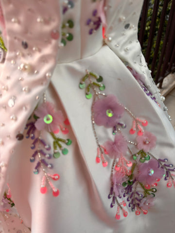 White Handmade Shoulder Starp Dress