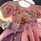 Pink Handmade Lavender Bow Dress