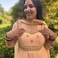 LD- 013 Peach Handmade Anarkali Set