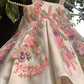 White colour beautiful dress of authentic handwork