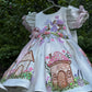 White Handpainted Dress