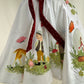 White Hand painted birthday dress for little princess