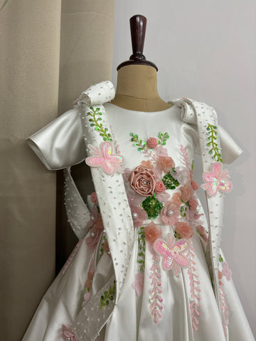 White birthday dress for princess