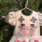 Fairy Hand Painted Baby Dress
