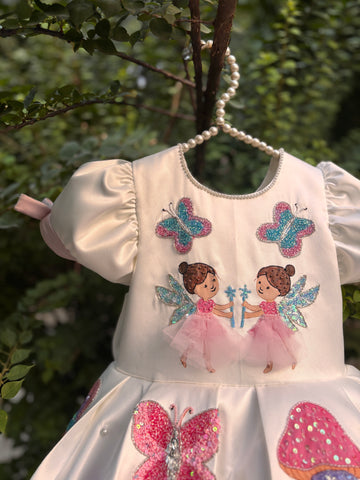 Fairy Hand Painted Baby Dress