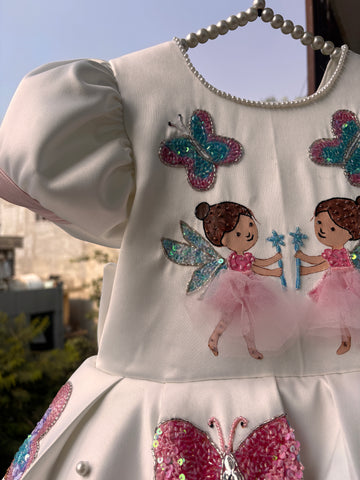Fairy Hand Painted Baby Dress