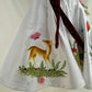 White Hand painted birthday dress for little princess
