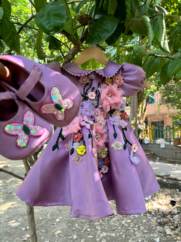Purple Birthday dress for Girls