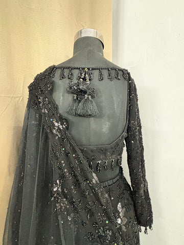 Black saree