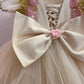 Beige Handmade 3D Dress