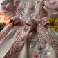 White Back Big Bow Baby Dress