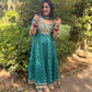 LD- 011 Green Bandhani Print Anarkali