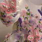 White Handmade 3D Butterfly Baby Dress