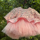 Pink Handmade Peplum Dress