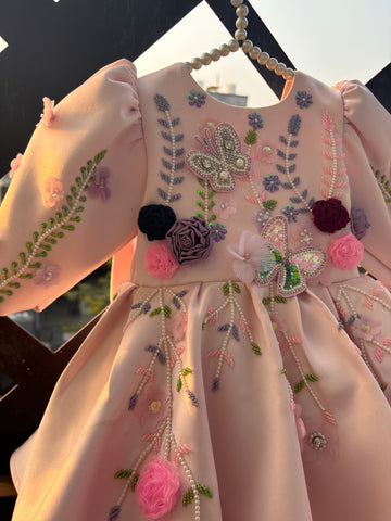 Pink Handmade Baby Dress