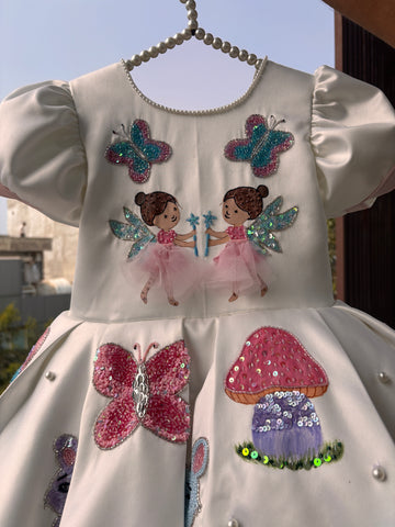 Fairy Hand Painted Baby Dress