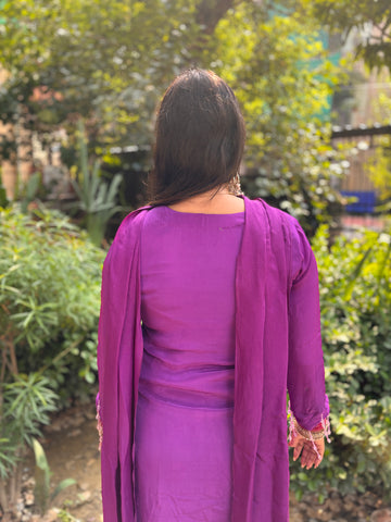 LD- 006 Purple Handmade Suit Set