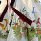 White Hand painted birthday dress for little princess