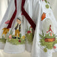 White Hand painted birthday dress for little princess
