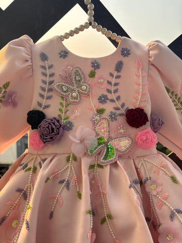 Pink Handmade Baby Dress