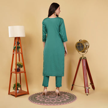 EF1033 - Green Handmade Suit Set