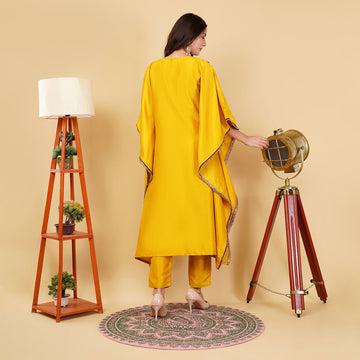 EF1040 - Mustard Kaftan Set