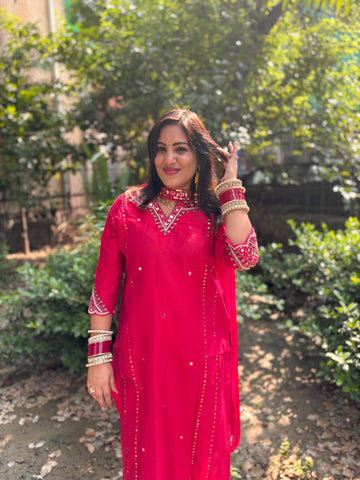 LD-4 Red Handmade Suit Set