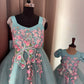 Blue Mother Daughter Dress