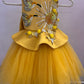 Mustard Yellow Handmade Baby Dress