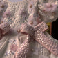 White Back Big Bow Baby Dress