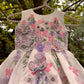 White Handmade 3D Butterfly Dress