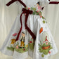 White Hand painted birthday dress for little princess