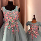 Blue Mother Daughter Dress