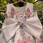 White Handmade 3D Butterfly Dress