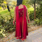 Cheery Red Anarkali