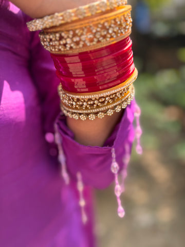LD- 006 Purple Handmade Suit Set