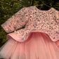Pink Handmade Peplum Dress